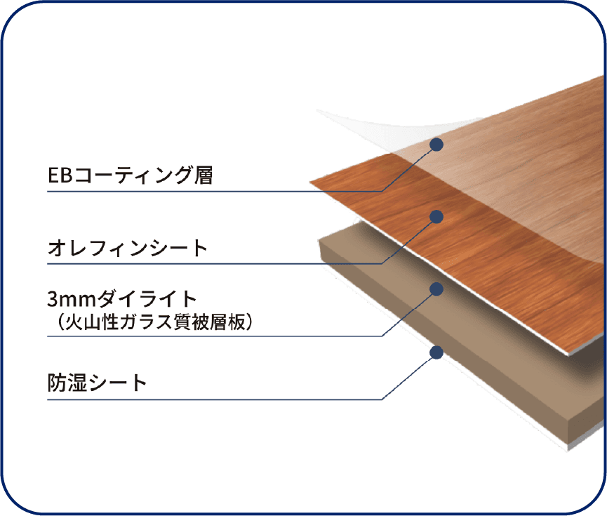 特殊オレフィンシートの構造図