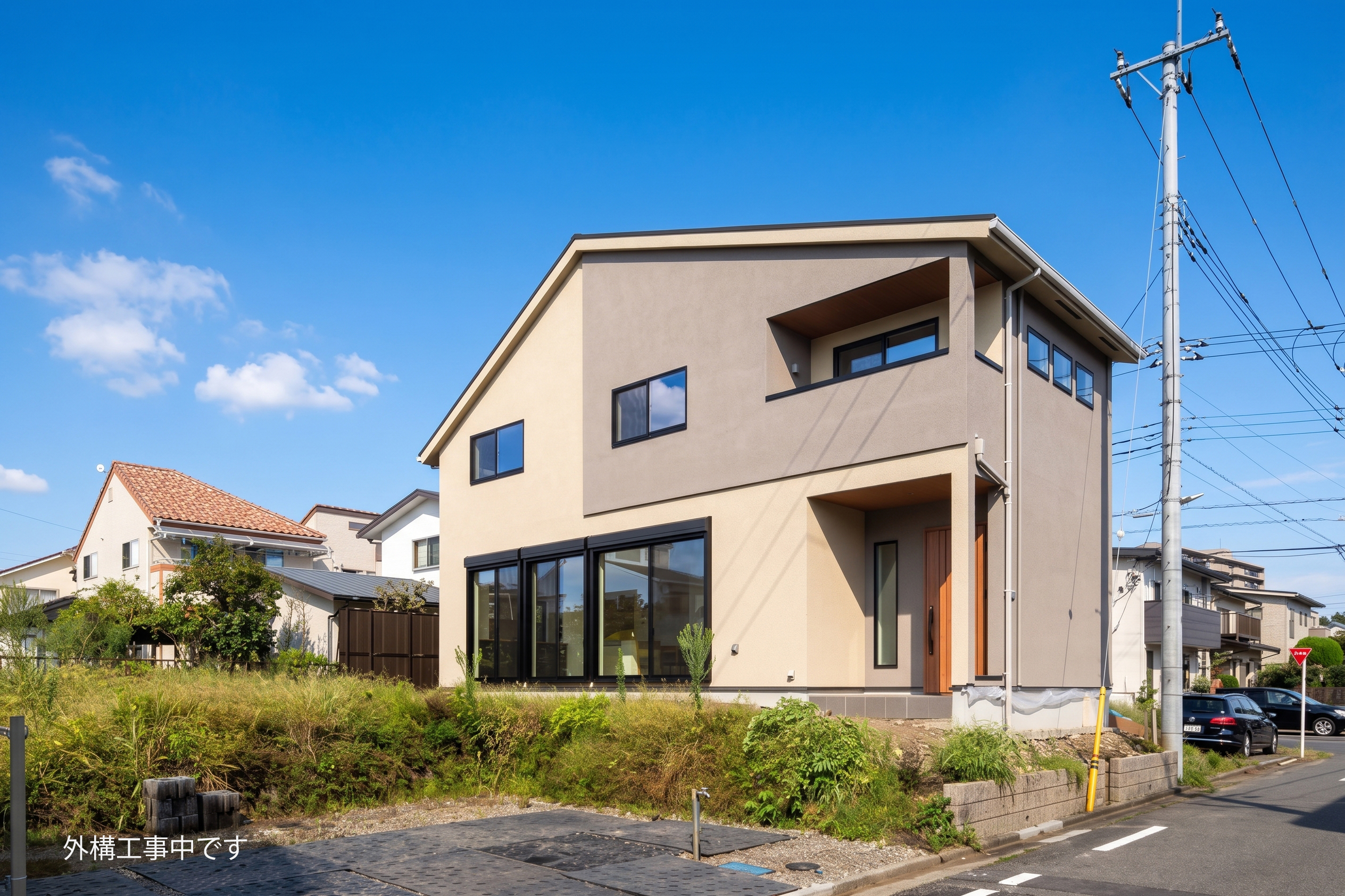 町田市成瀬台のモデルハウス外観